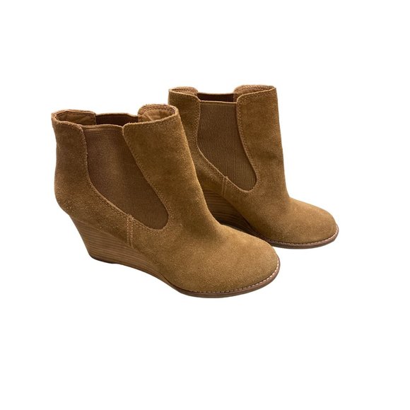 Woman’s Lucky Brand wedge shoe 6m brown SKU 863 - Picture 4 of 5